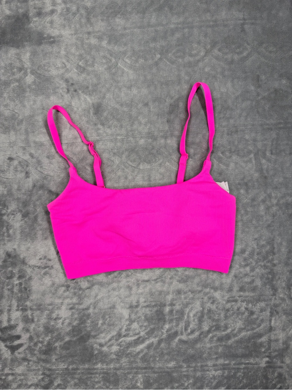 aerie Vibrant Pink Ribbed Bralette